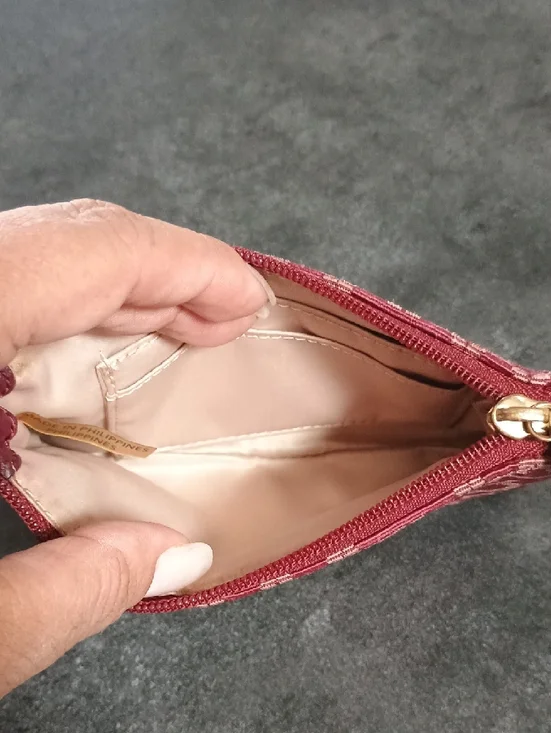 Coach Pink/Red Signature Wristlet - Picture 3 of 10